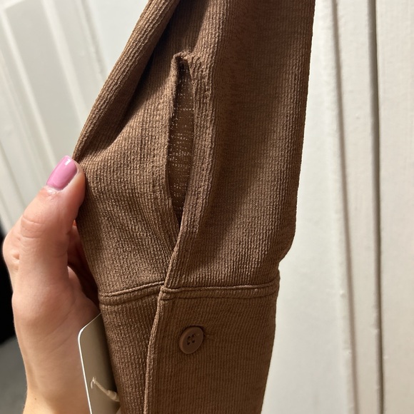 Brown Button Up Top! Brand New! - Picture 4 of 4